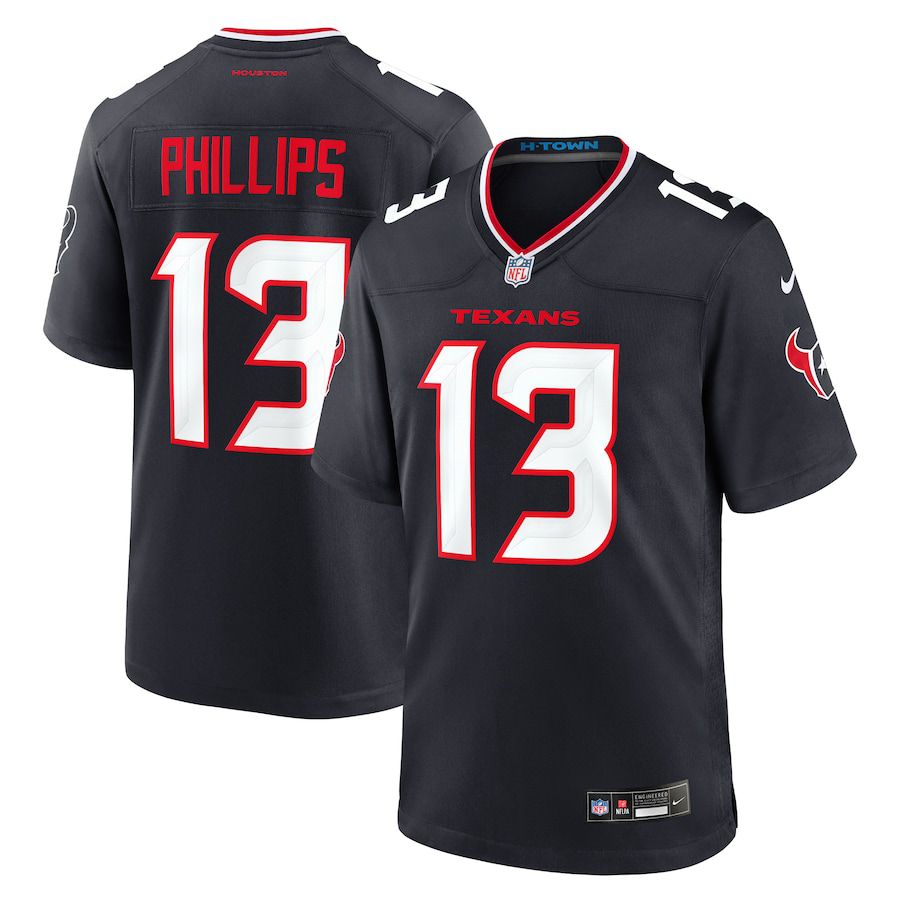 Men Houston Texans #13 DelShawn Phillips Nike Navy Team Game NFL Jersey->houston texans->NFL Jersey